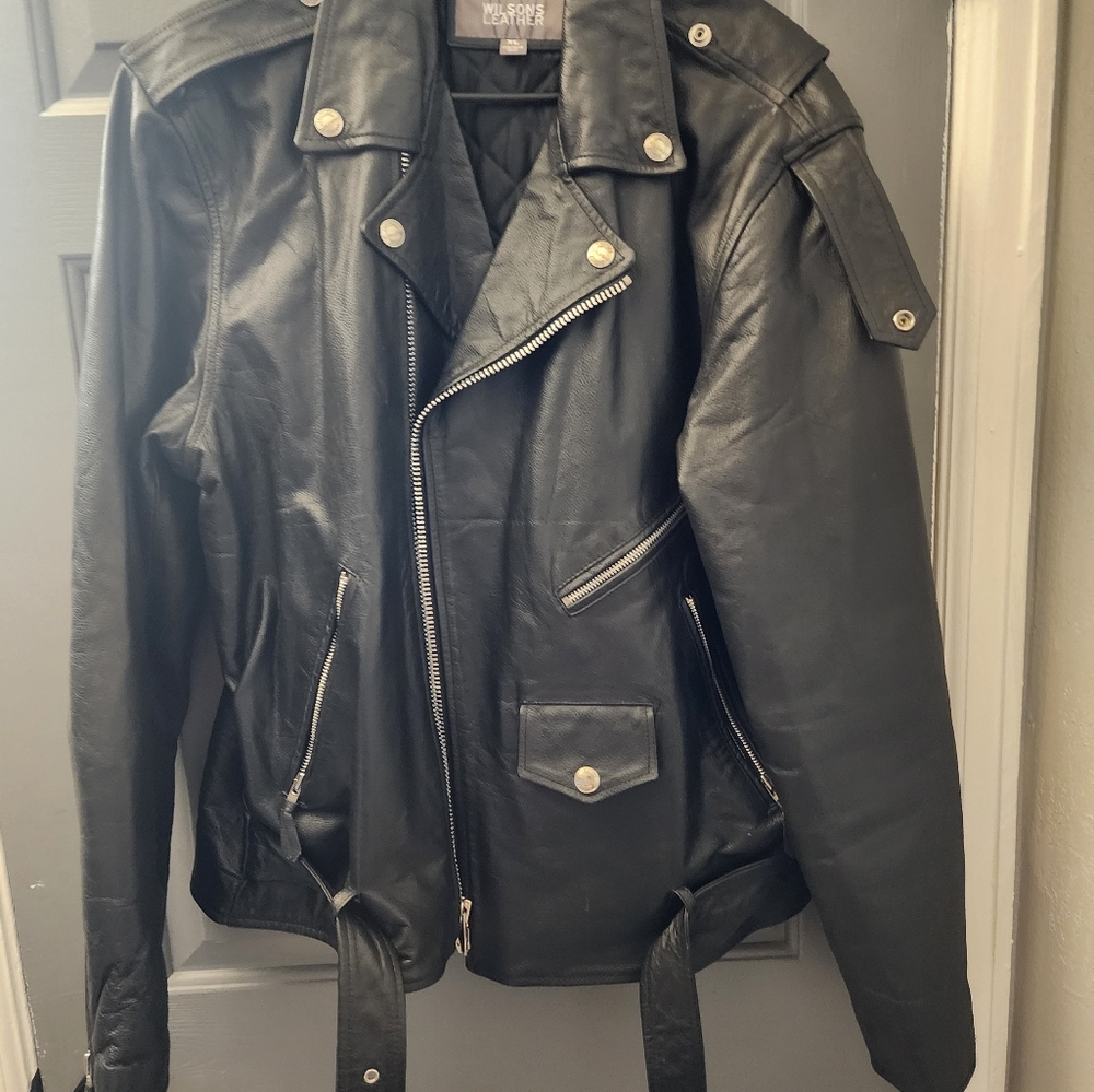 Willsons leather biker jacket